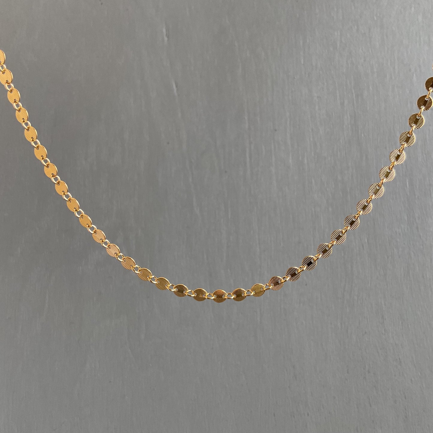 Textured Disc Necklace