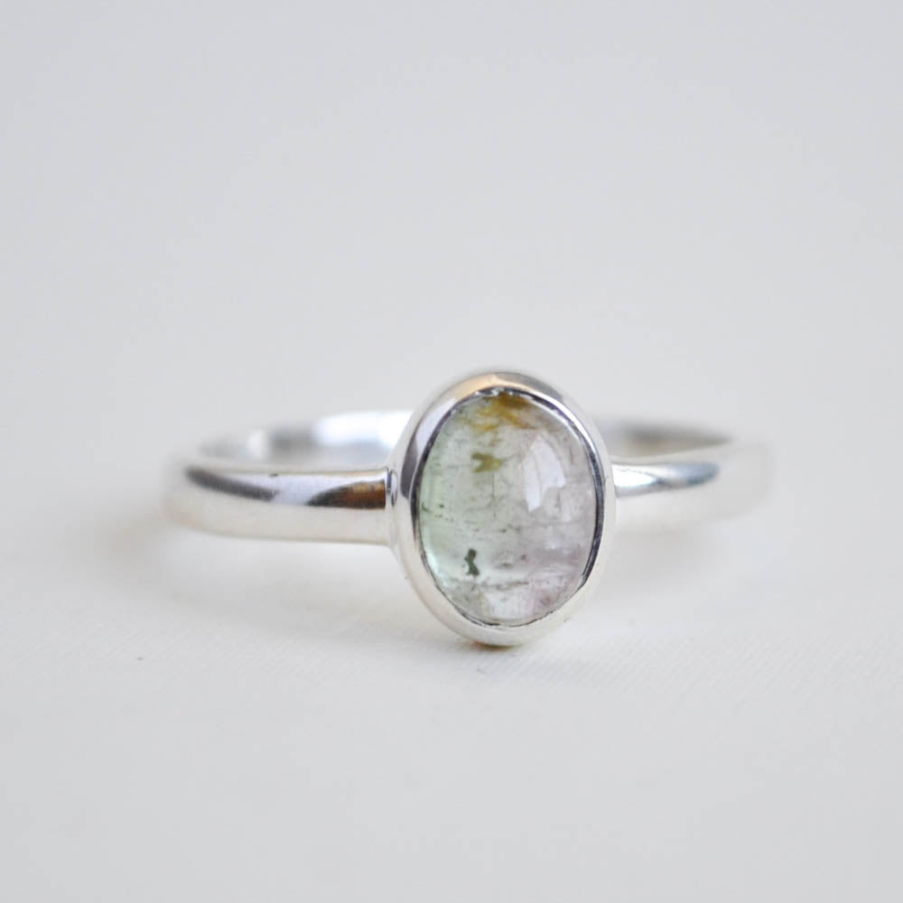 Watermelon Tourmaline Stacking Ring