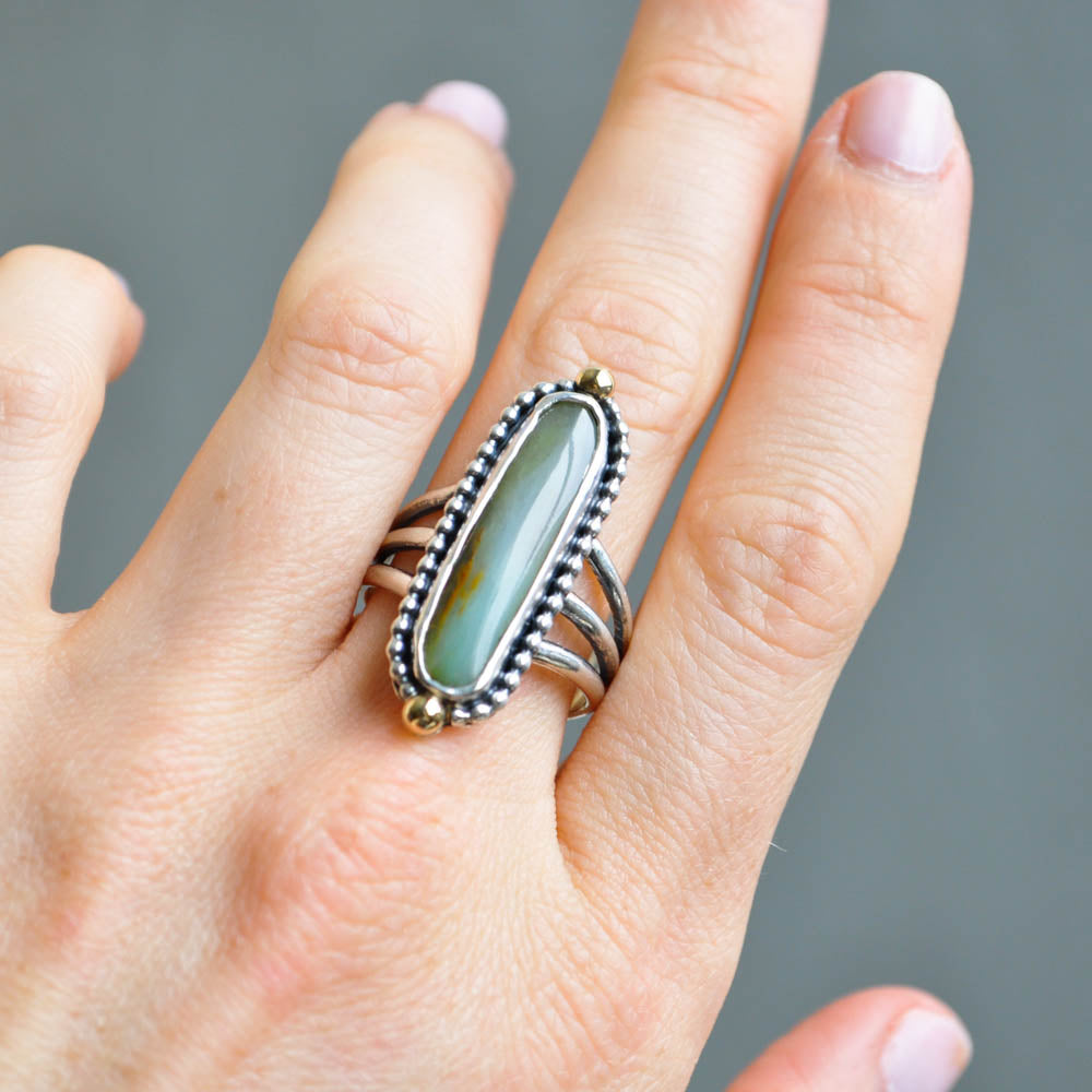 Peruvian Opal Ring—Size 10