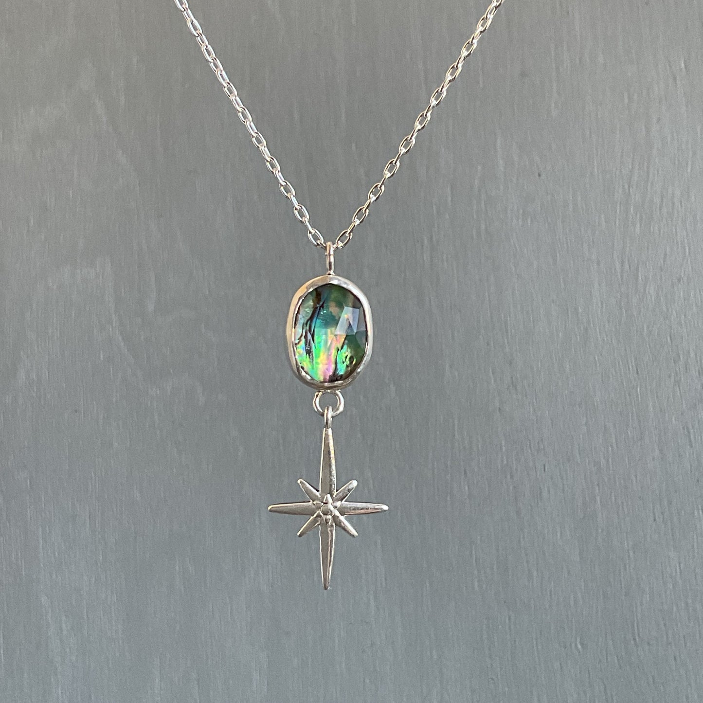 Abalone North Star Necklace