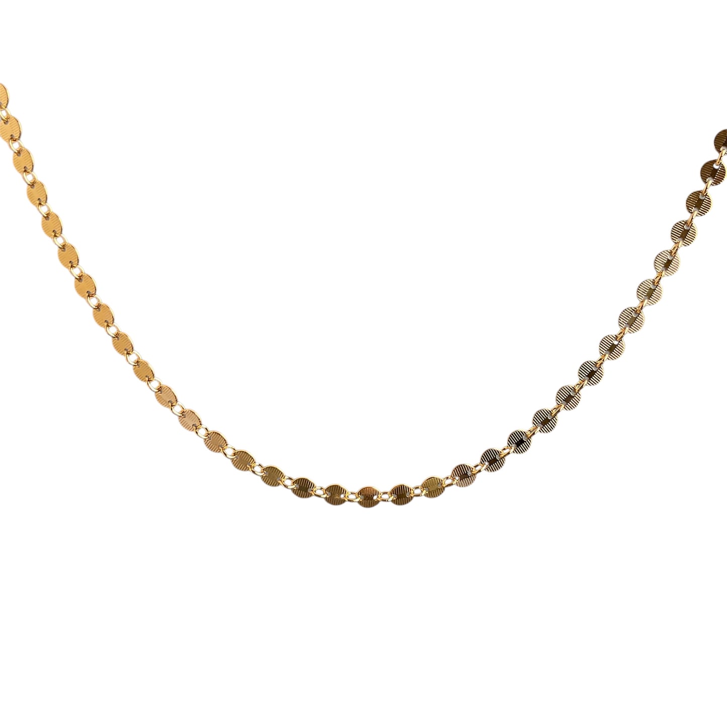 Textured Disc Necklace