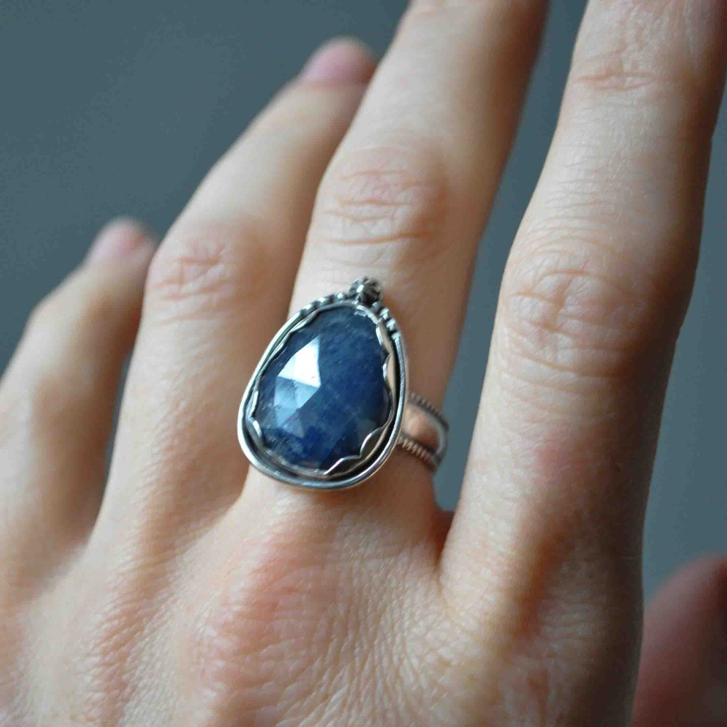 Blue Sapphire Ring—Size 7