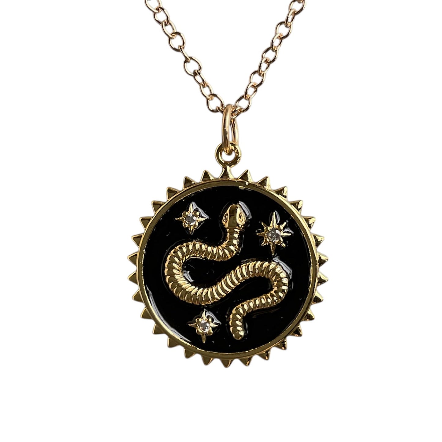 Enamel Serpent Necklace