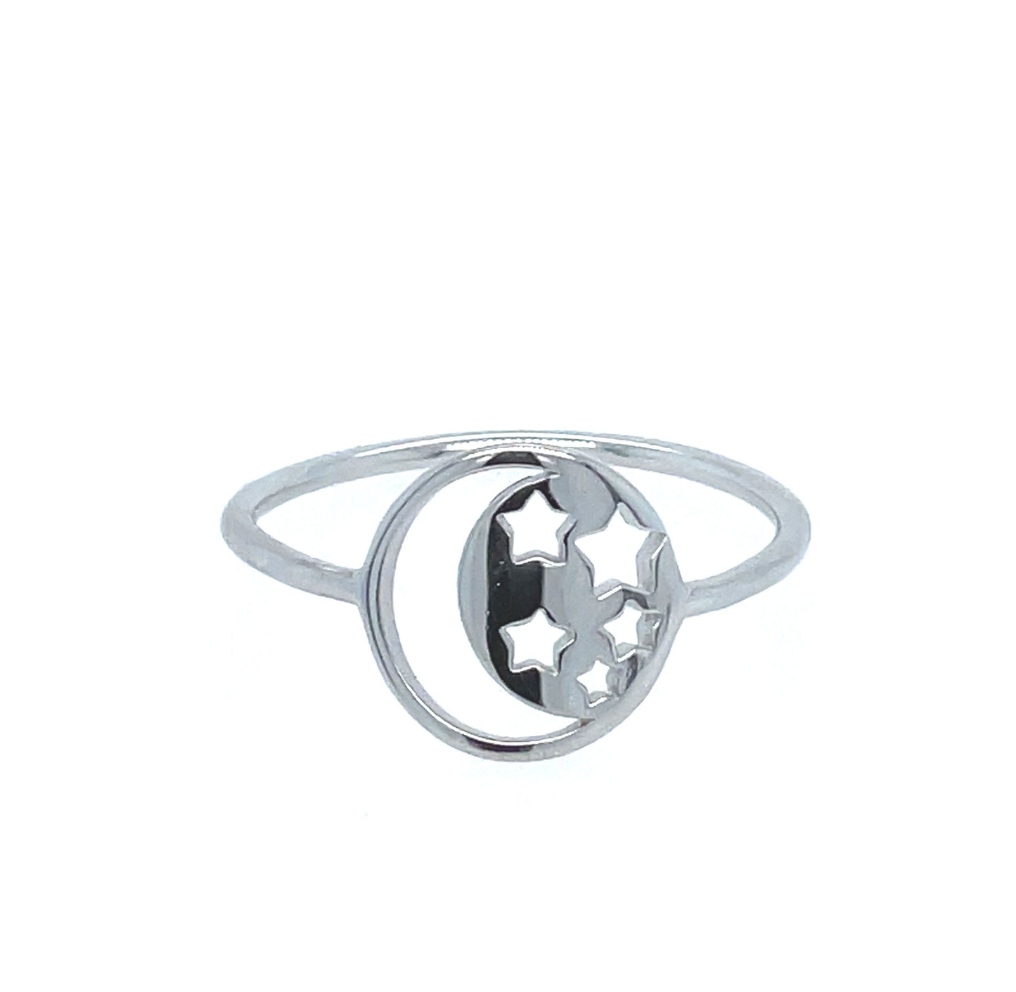 Moon Star Cutout Ring