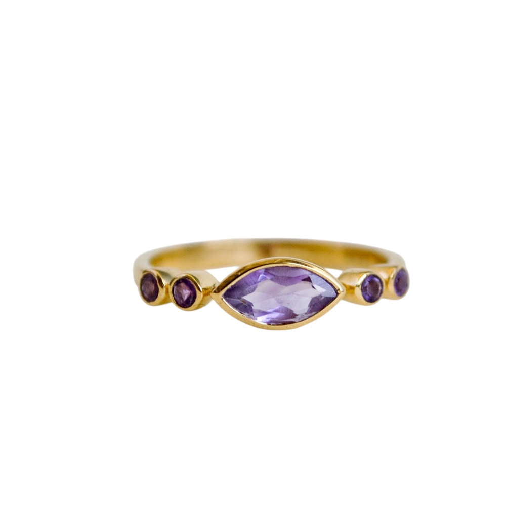 Amethyst Marquise Ring