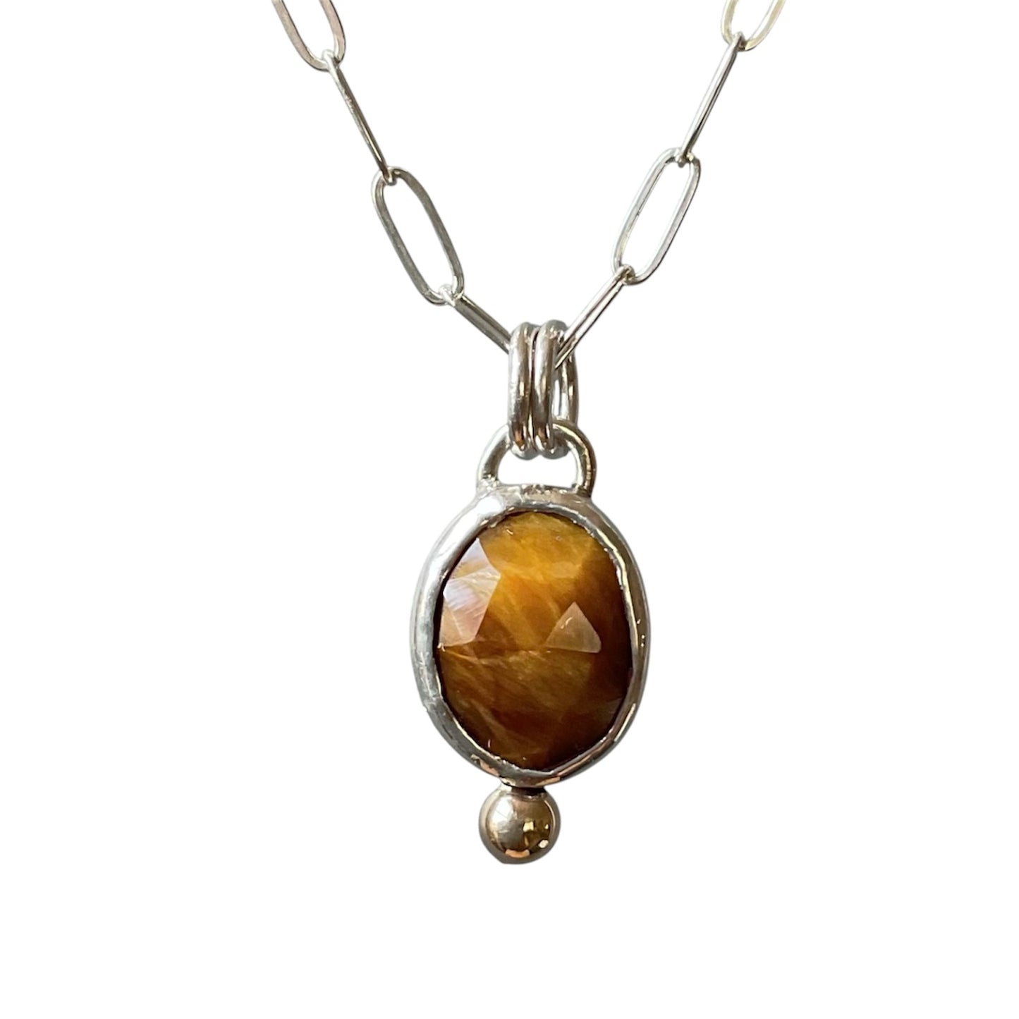 Tiger's Eye Drop Necklace