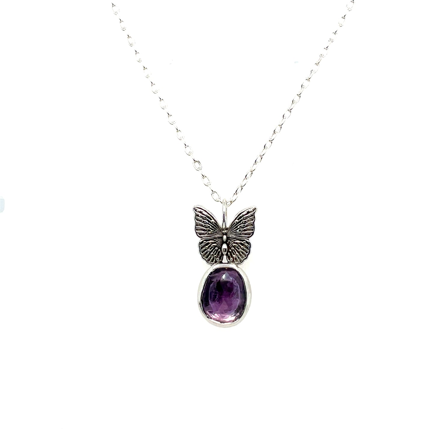 Butterfly Amethyst Necklace