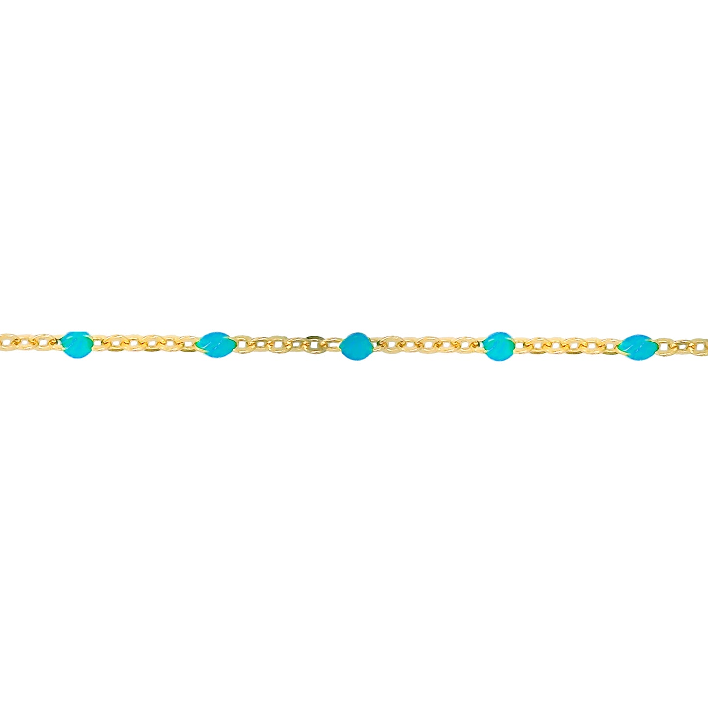 Blue Enamel Necklace