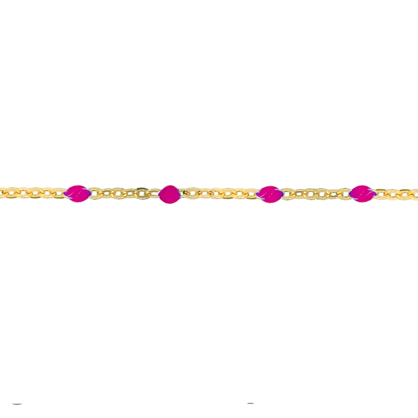 Pink Enamel Necklace