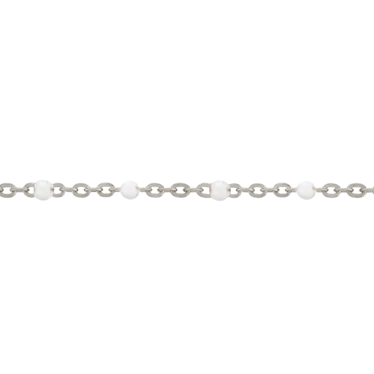 White Enamel Necklace