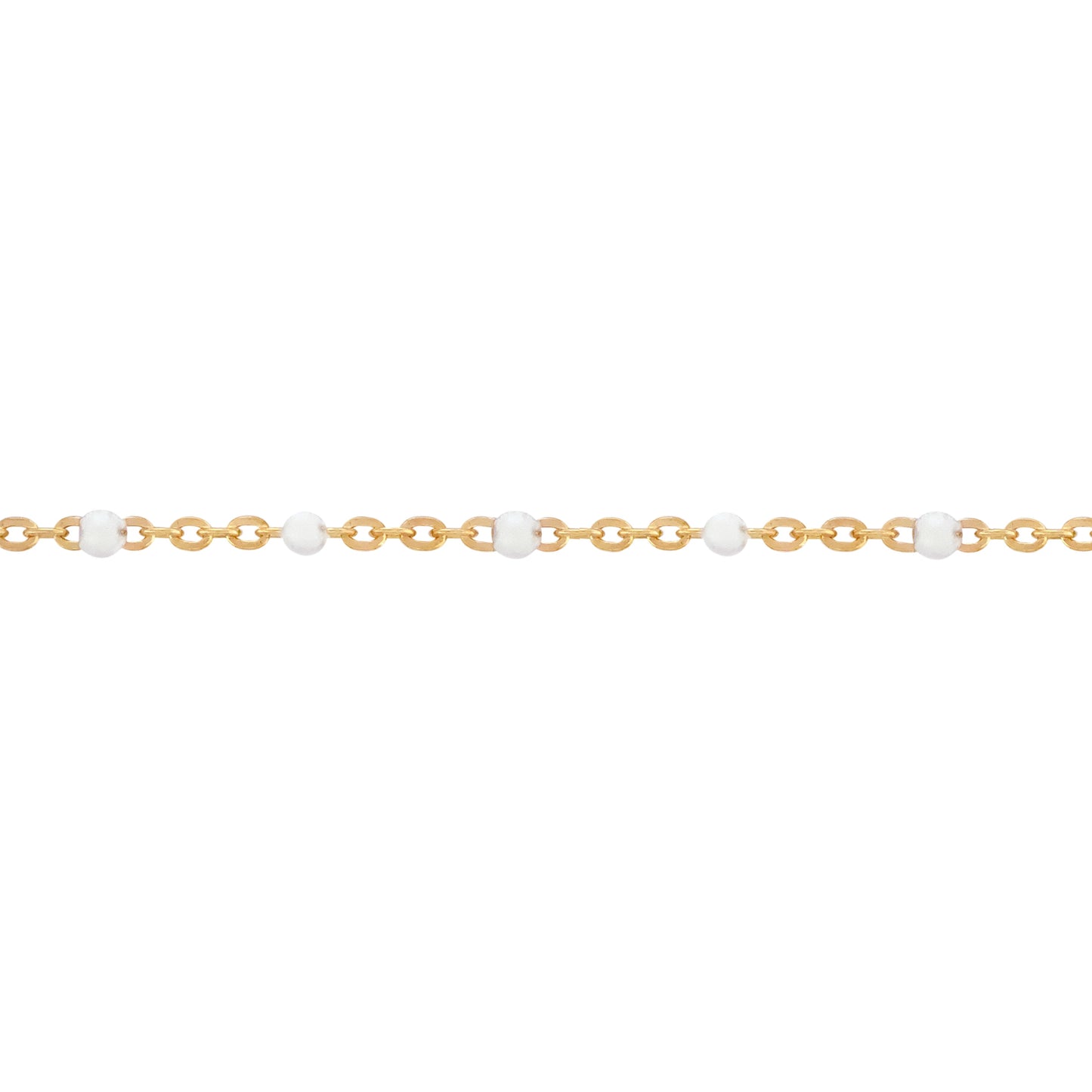 White Enamel Bracelet