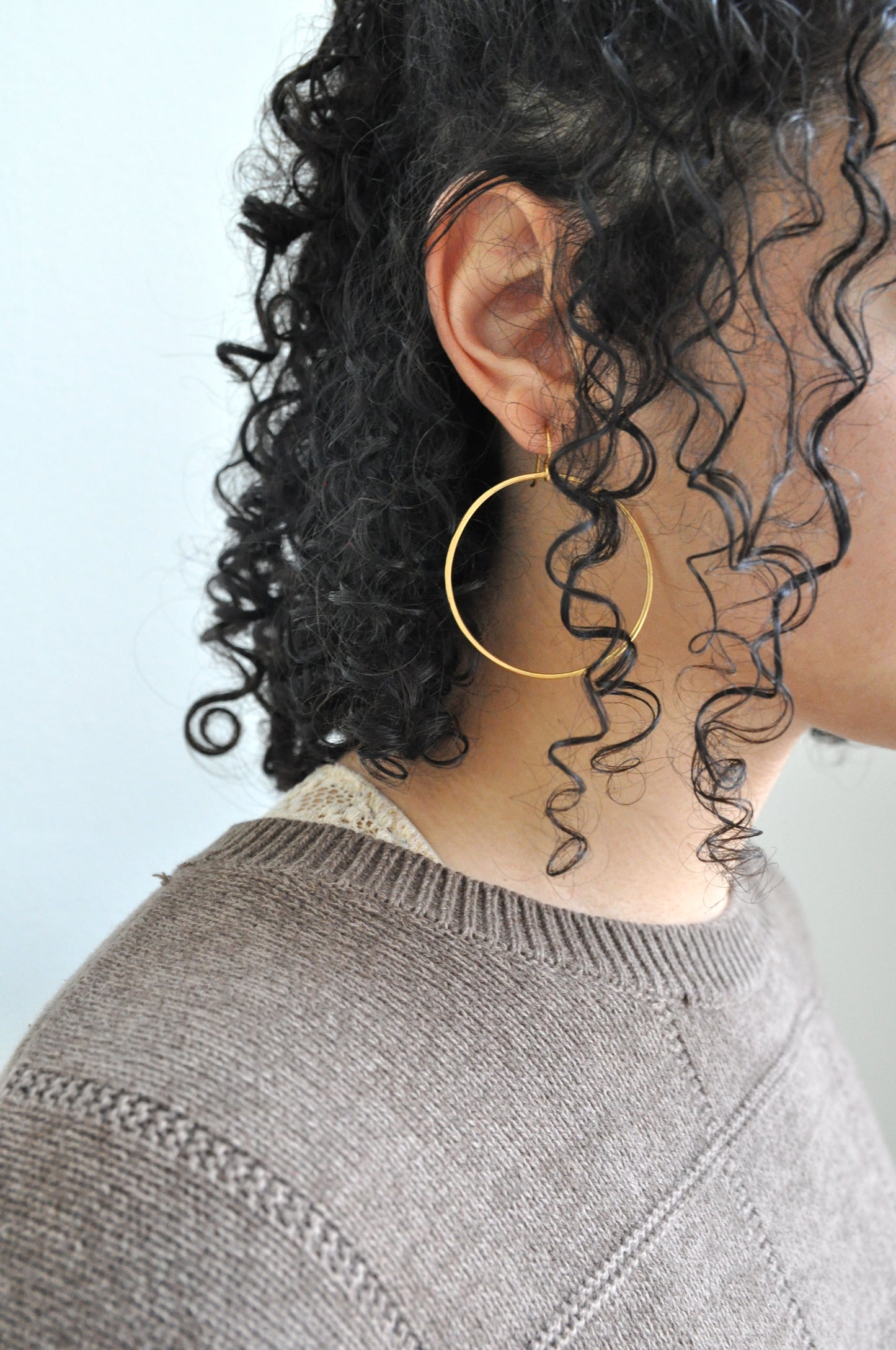 Large Circle Earrings