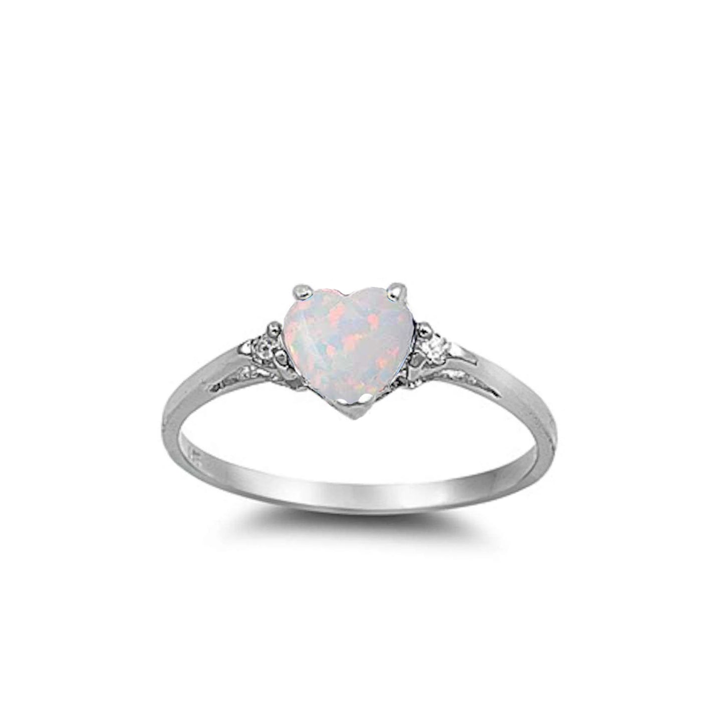 Opal Heart Ring