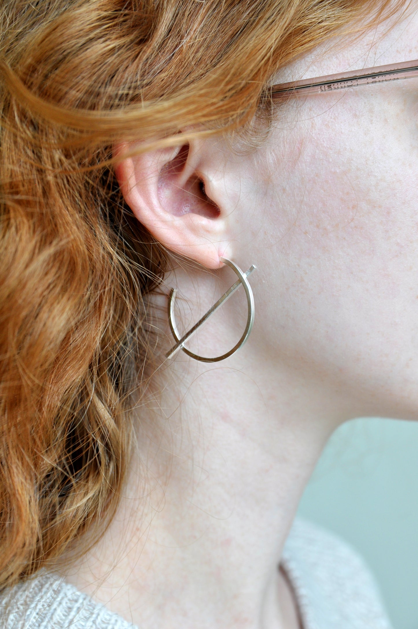 Split Circle Hoop Earrings