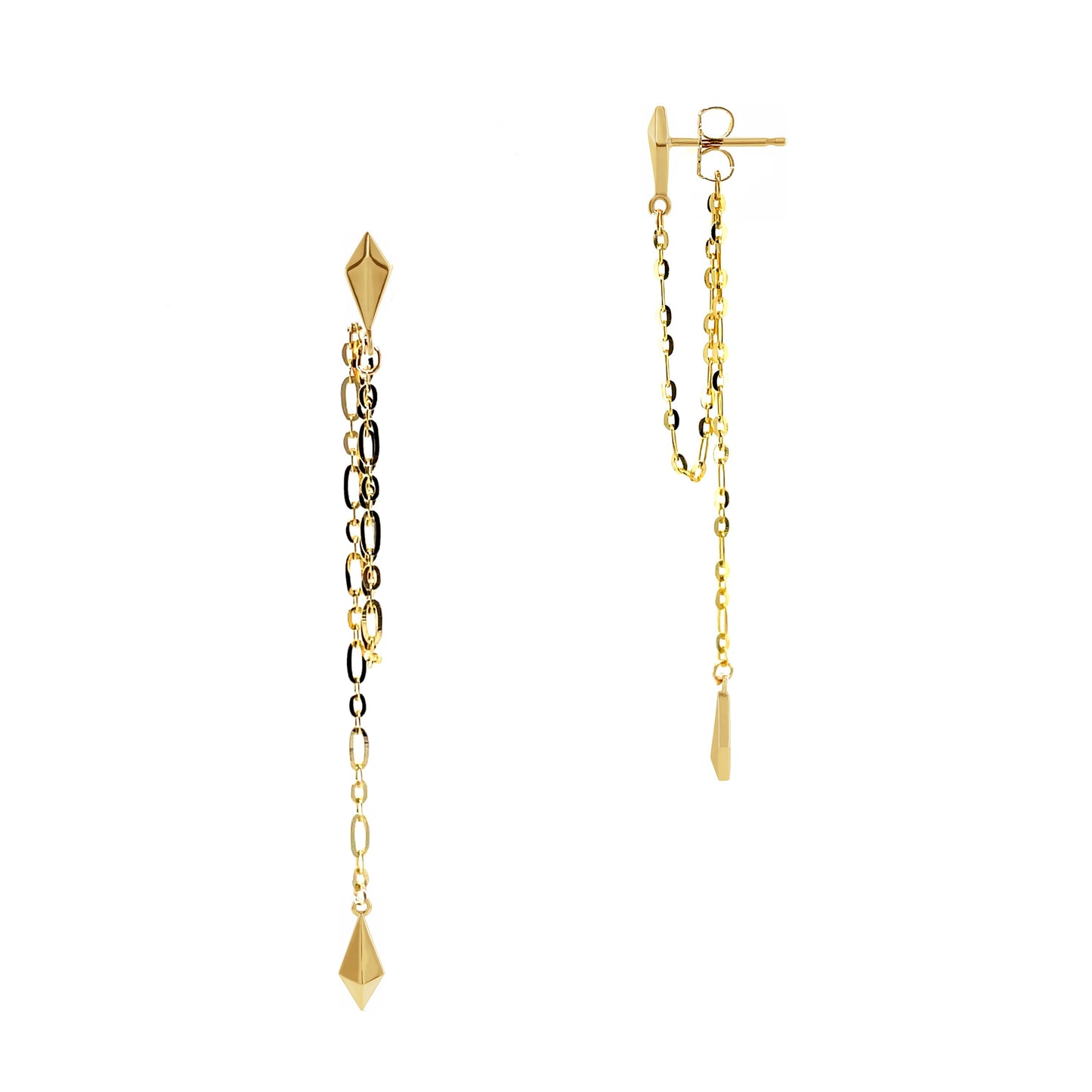 Stardust Chain and Dagger Earrings