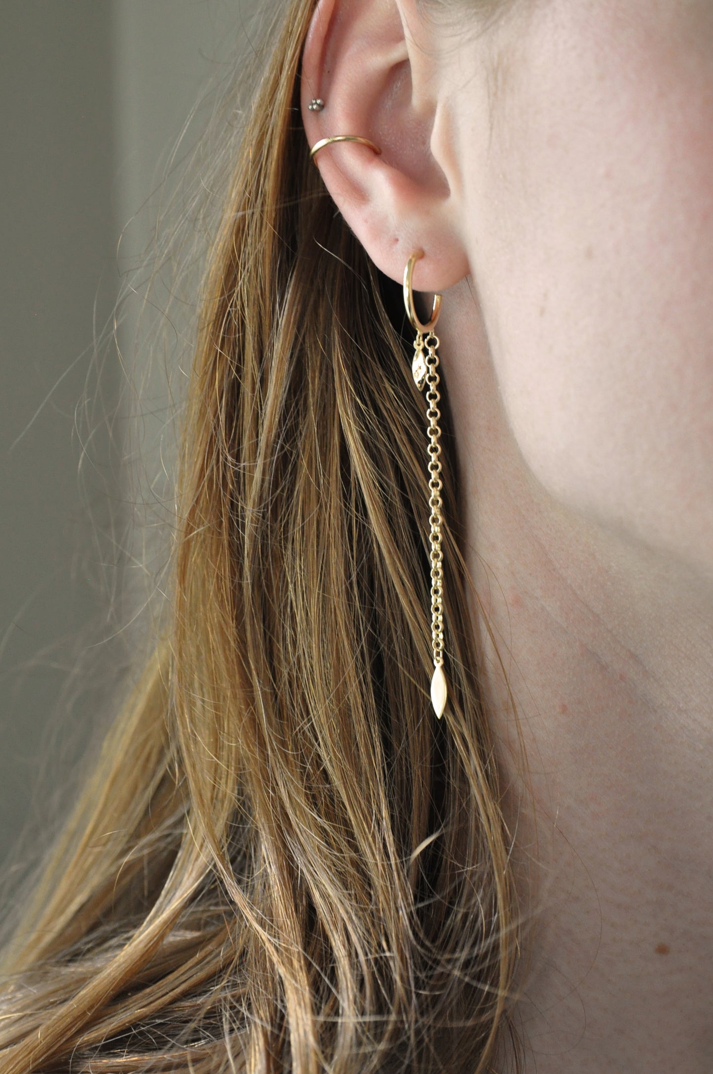 Stardust Dagger Hoop Earrings