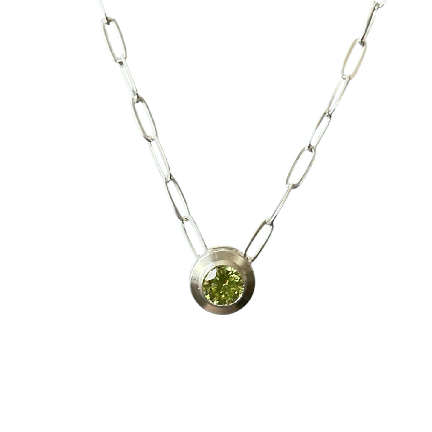 Peridot Slide Necklace