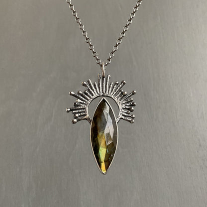 Golden Labradorite Sunrise Necklace