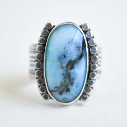 Peruvian Opal River Ring—Size 7