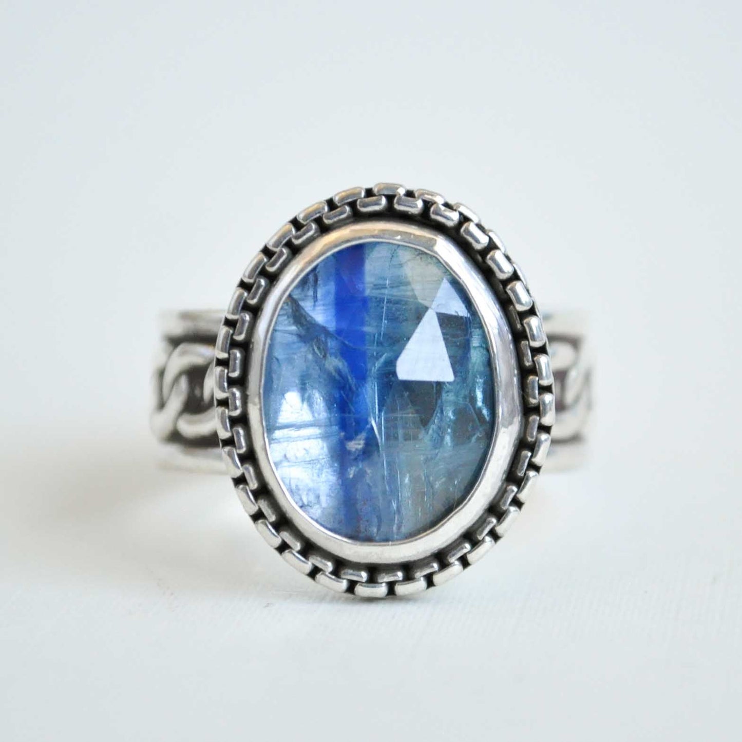 Kyanite Chain Ring—Size 9