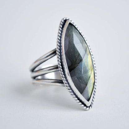Labradorite Ring—Size 8