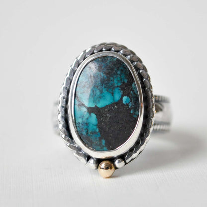 Dark Turquoise Ring—Size 6