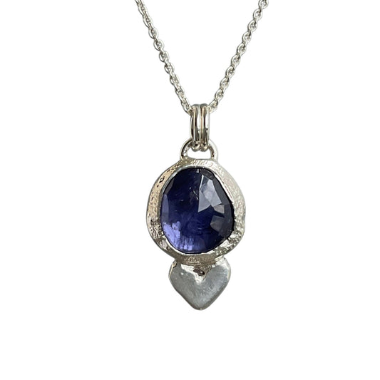 Amethyst Heart Necklace