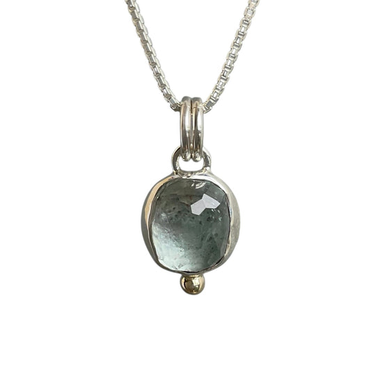 Aquamarine Drop Necklace