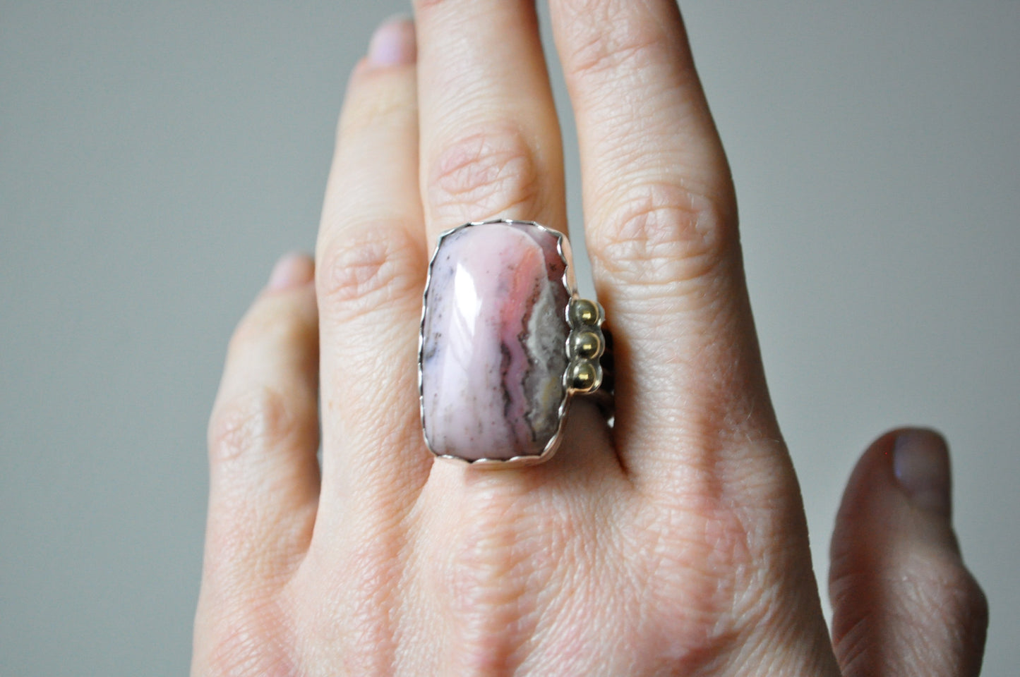 Pink Opal Ring—Size 9