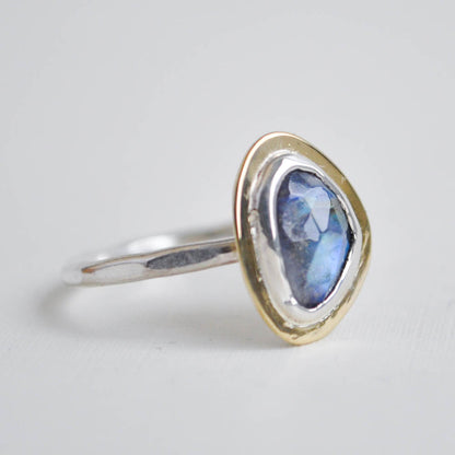 Moonstone Halo Ring