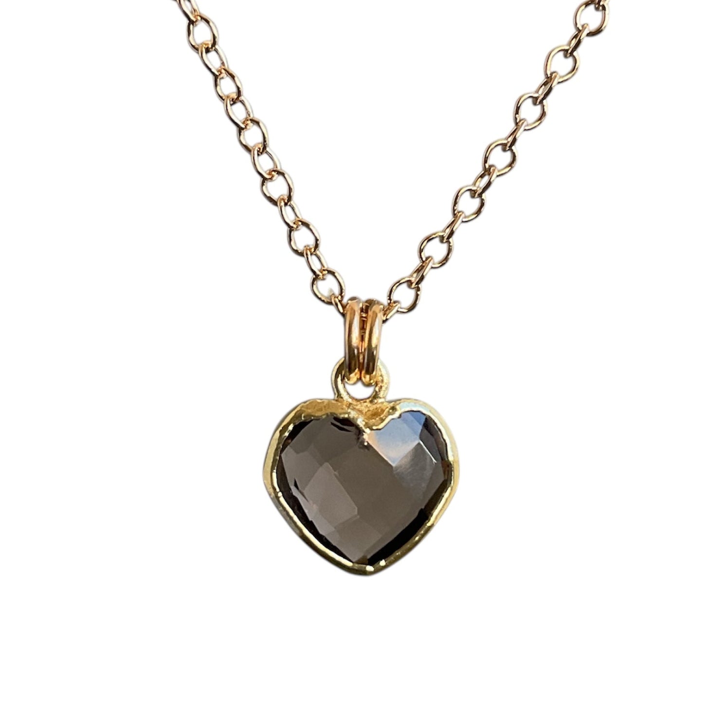 Gemstone Heart Necklace