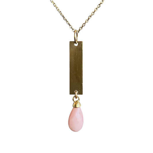 Gemstone Bar Necklace
