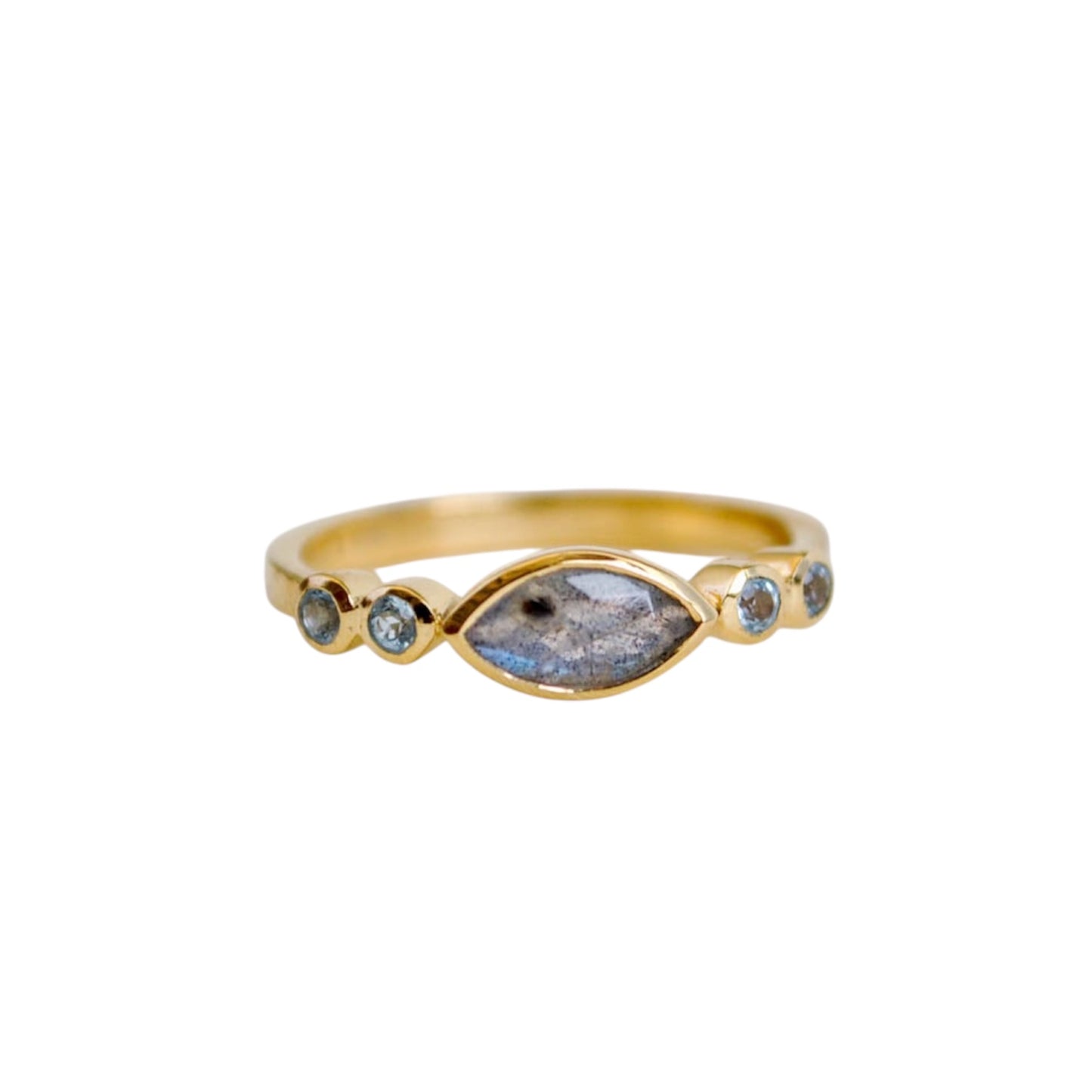 Labradorite Marquise Ring