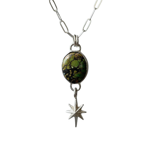 Turquoise and Star Charm Necklace