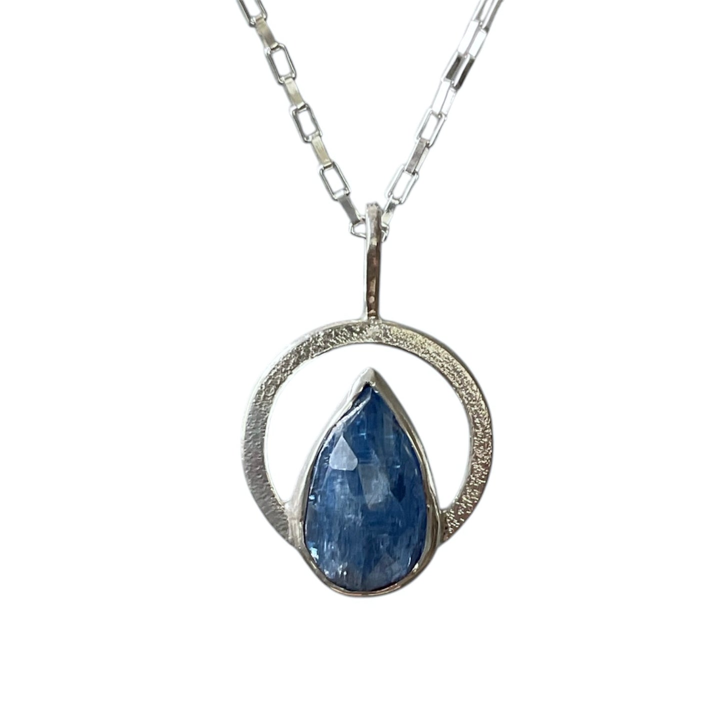 Kyanite Halo Necklace
