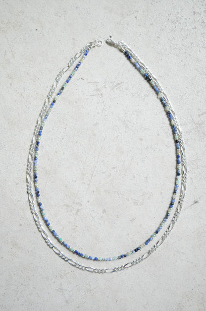Sodalite Gemstone and Chain Necklace