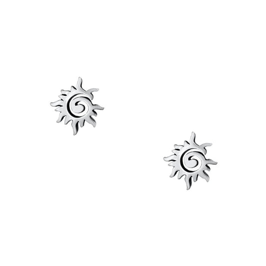 Sun Swirl Post Earrings