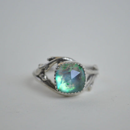 Gemstone Twig Ring