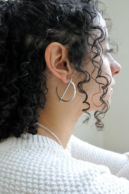 Split Circle Hoop Earrings