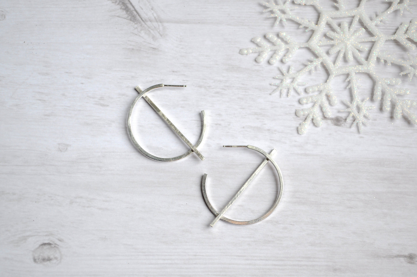 Split Circle Hoop Earrings