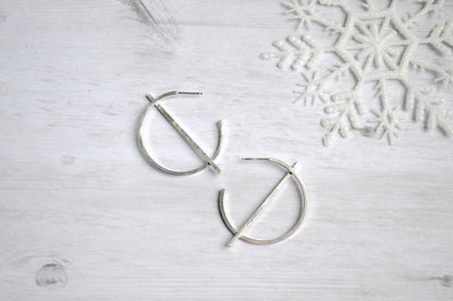 Split Circle Hoop Earrings